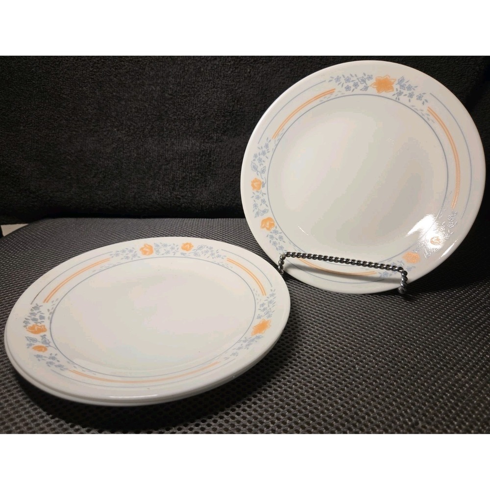 Set Of 3 Corelle By Corning Apricot Grove 6.5 In Dessert Plate